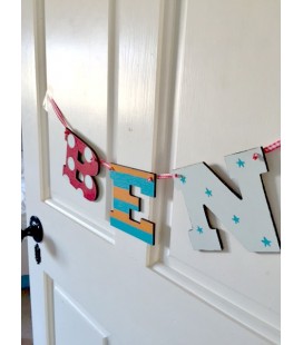 Letter Bunting 3 letters (boys)