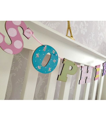 Letter Bunting 6 letters (girls)
